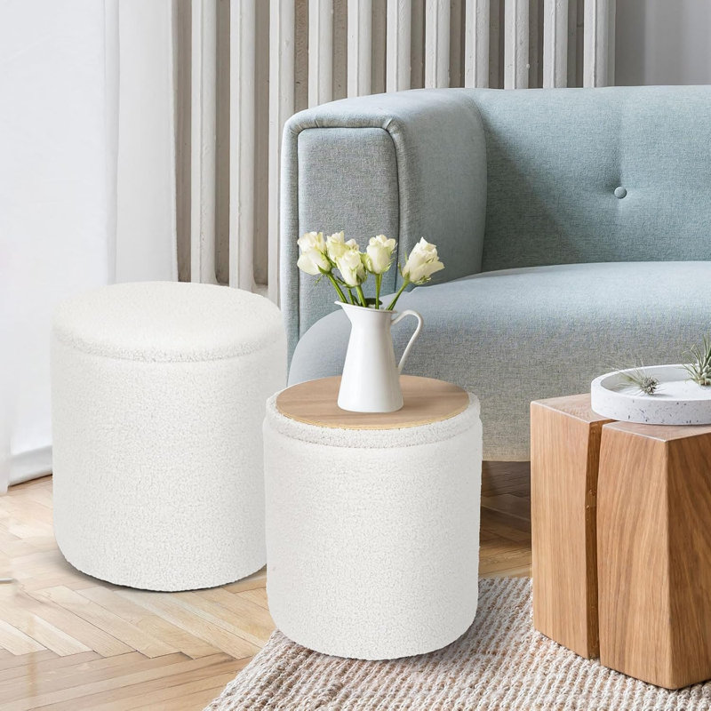 Wayfair round ottoman discount